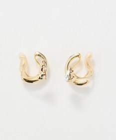 Phoebe 【痛くないシリーズ】ミルキーウェイビジューフロートライトフィットイヤリング　ゴールド