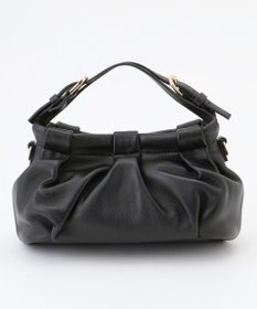 LA BAGAGERIE シープレザー　ギャザーミニマムバッグ