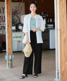 Tiaclasse 【おのののかさん着用】冷凛(ひやりん)カノコカットソーピンタックパンツ