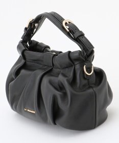 LA BAGAGERIE シープレザー　ギャザーミニマムバッグ