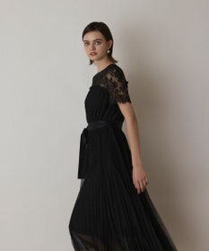 GRACE CONTINENTAL チュールプリーツドレス