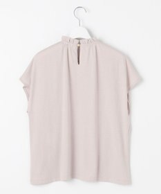Feroux 【UVケア】スタンドネックフレンチスリーブ Tシャツ