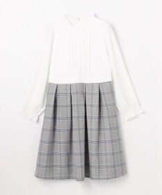 組曲 KIDS 【150-170㎝】 チェックワンピース＆T/Rジャケットセット