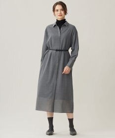 自由区 【洗える】ライトビエラシャツ ワンピース