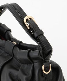 LA BAGAGERIE シープレザー　ギャザーミニマムバッグ