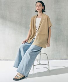 UNFILO シアーフォルムニット ジャケットジレ