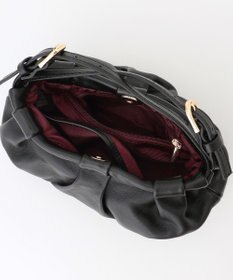 LA BAGAGERIE シープレザー　ギャザーミニマムバッグ