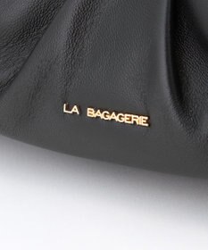 LA BAGAGERIE シープレザー　ギャザーミニマムバッグ