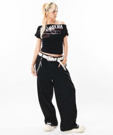 WEGO 【ユニセックス着用ITEM】ライトスウェットカバーフィットパンツ