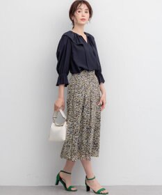 組曲 【先行予約】【WEB限定】シアーリンクルクロス フリル襟ブラウス