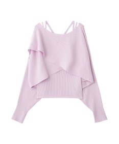 earth music&ecology 【2WAY】SET2点クロスニット＋キャミソール