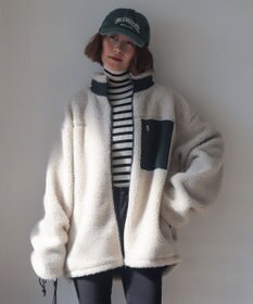 WEGO 【2025年秋冬新作アイテム/ユニセックス着用ITEM/SMLサイズ展開】ボアブルゾン