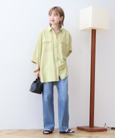 AMERICAN HOLIC 【WEB限定】接触冷感Wポケットシャツチュニック