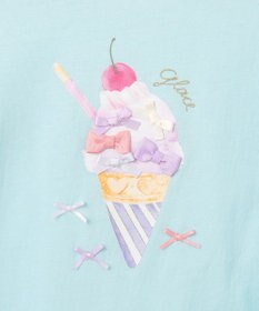 ANY KIDS 接触冷感 しろくま オフショルダー Tシャツ