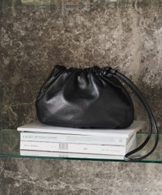 russet レザー巾着4WAYショルダーバッグ(CE-1454)