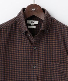 JOSEPH ABBOUD 【柔らかな肌触り/暖かい】 ラフィーコットンフランネルシャツ