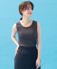 ANY 【新色追加】ラウンドタンクトップ チャコール