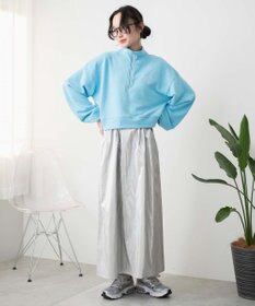 WEGO ハーフジップショートスウェット