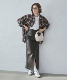 WEGO 【ユニセックス着用ITEM/SMLサイズ展開】オンブレチェックシャツ（LS）