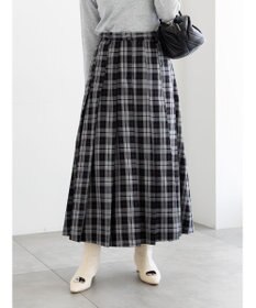 Te chichi チェックアソートロングプリーツスカート