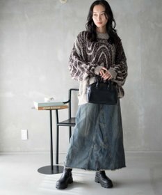 WEGO 幾何学柄ニットプルオーバー