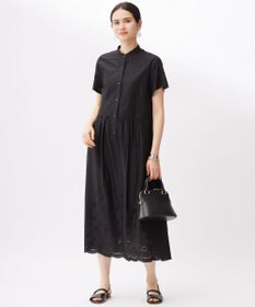 自由区 エンブロイダリーローンシャツ ワンピース