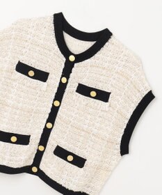 GRACE CONTINENTAL ショートニットベスト