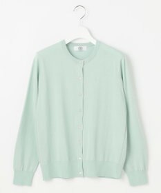 J.PRESS LADIES S 【洗える】BASIC HT COTTON クルーネック カーディガン