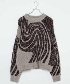 WEGO 幾何学柄ニットプルオーバー