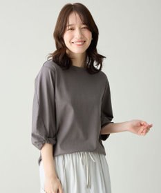 ANY L 【WEB限定】シルケットスムースツイストスリーブカットソー