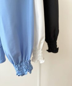 Feroux 【洗える】スタンドネックブラウス