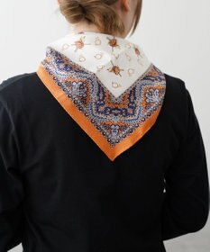 Marca 【伝統横濱スカーフ】ホルン  小判 シルクツイル スカーフ