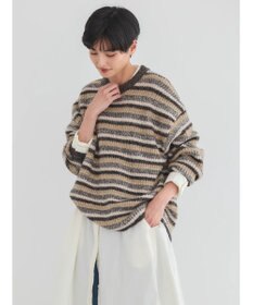 AMERICAN HOLIC グラデーションボーダーニットプルオーバー