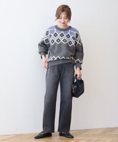 AMERICAN HOLIC フェアアイル柄ニットプルオーバー