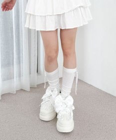 WEGO ダブルリボンフリルスニーカー