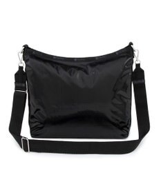 LeSportsac MEDIUM ZIP SHOULDER/ブラックシャイン