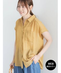 Te chichi 【7色展開】シャンブレーボイルフレンチスリーブシャツ