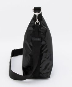 LeSportsac MEDIUM ZIP SHOULDER/ブラックシャイン