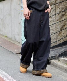 WEGO 【ユニセックス着用ITEM/MLサイズ展開】パッチワークカーブパンツ