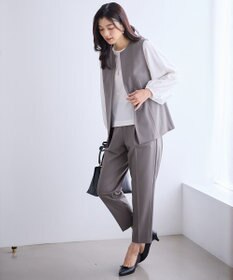 ANY L 【3SET】きちんと見え3点コーデセット（ブラウス＋ジレ＋パンツ）