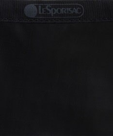 LeSportsac MEDIUM ZIP SHOULDER/ブラックシャイン