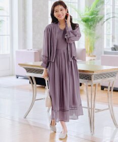 Tiaclasse 【洗える】はしごレースパフ袖シャツ