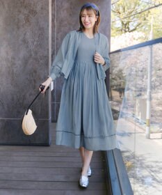 Tiaclasse 【洗える】はしごレースパフ袖シャツ