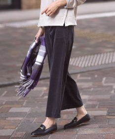 J.PRESS LADIES S 【洗える・吸水速乾】AIRDUROY LIGHT コーデュロイ ベイカー パンツ