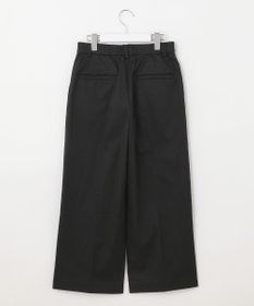 自由区 【接触冷感・撥水防汚加工】COOLMAX ワイドクロップドパンツ