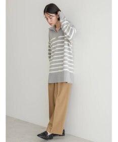 AMERICAN HOLIC バイパチ衿付きニットチュニック