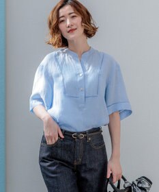 23区 S 【先行予約】LIBECOリネン はしごレース ブラウス