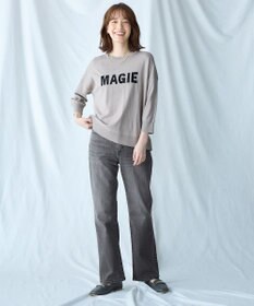 ANY 【洗濯機可/ウエストゴム/ストレッチ】ストレートデニムパンツ