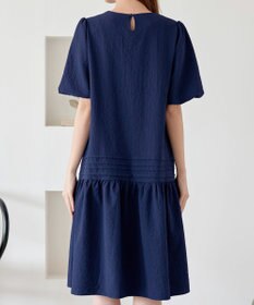 Tiaclasse L 【洗える】リップルピンタックワンピチュニック