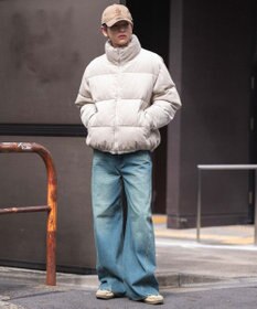 WEGO 【ユニセックス着用ITEM/MLサイズ展開】コーデュロイパファーブルゾン